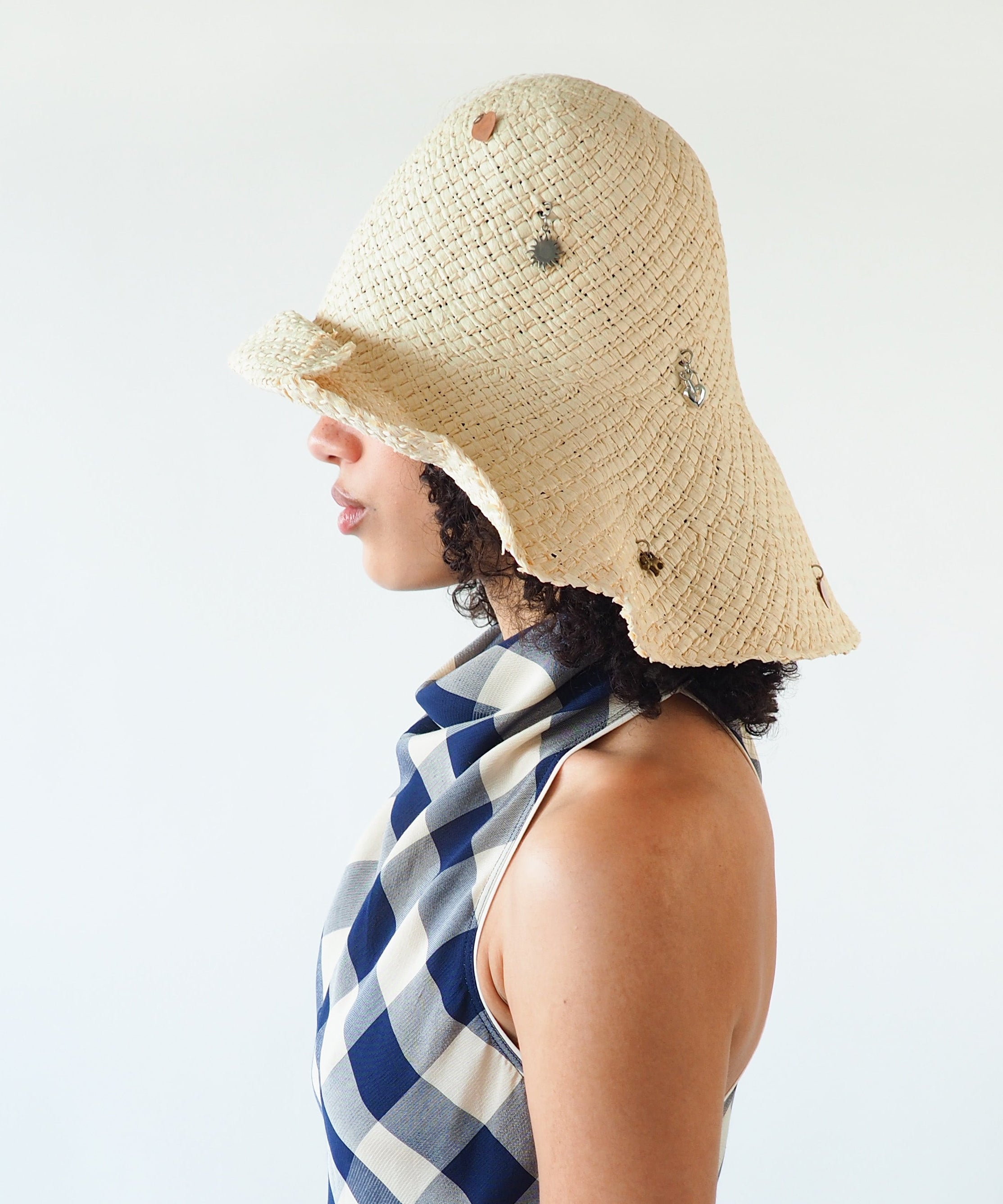 Charm Hat in Cream Toyo Straw - CLYDE