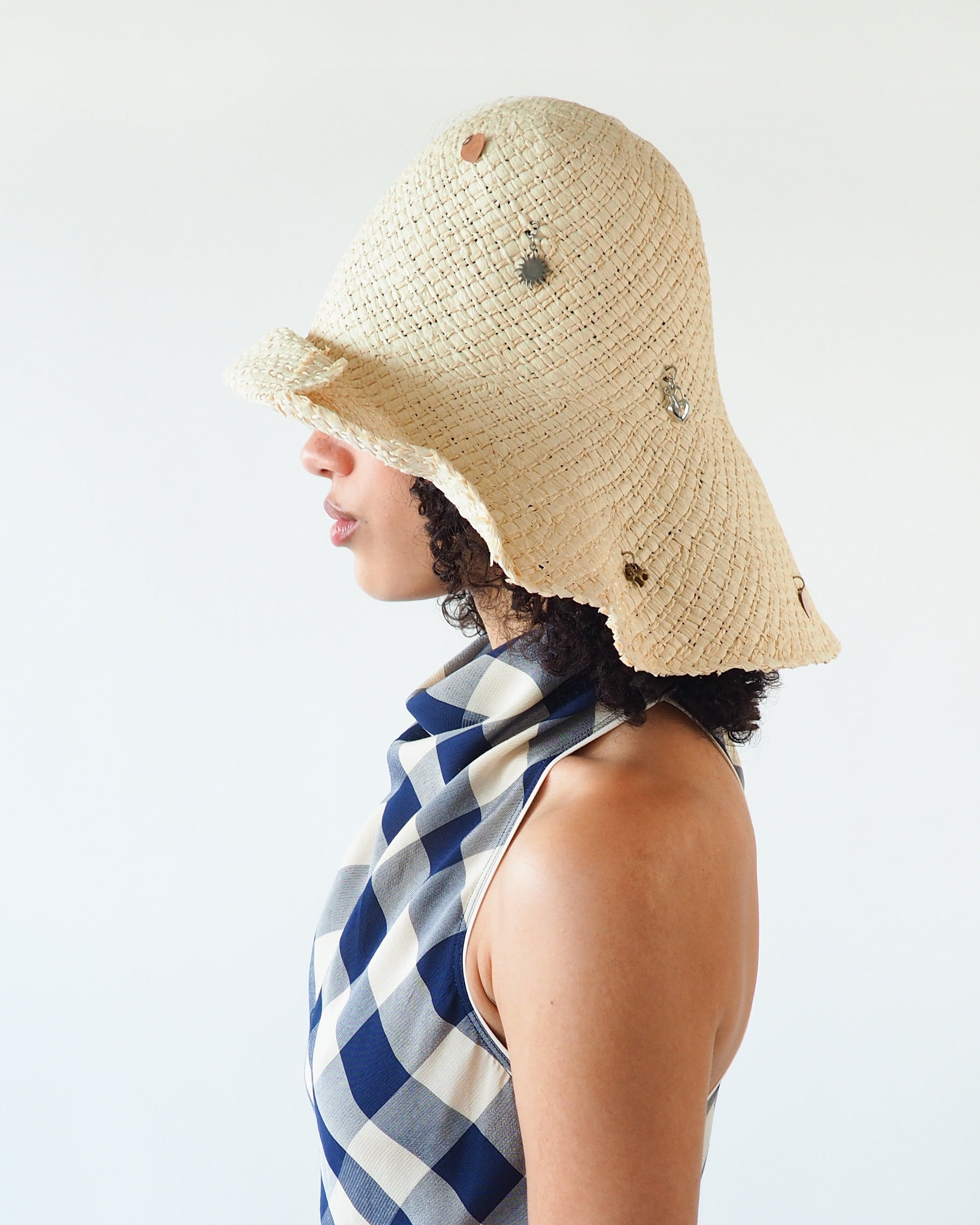 Charm Hat in Cream Toyo Straw - CLYDE