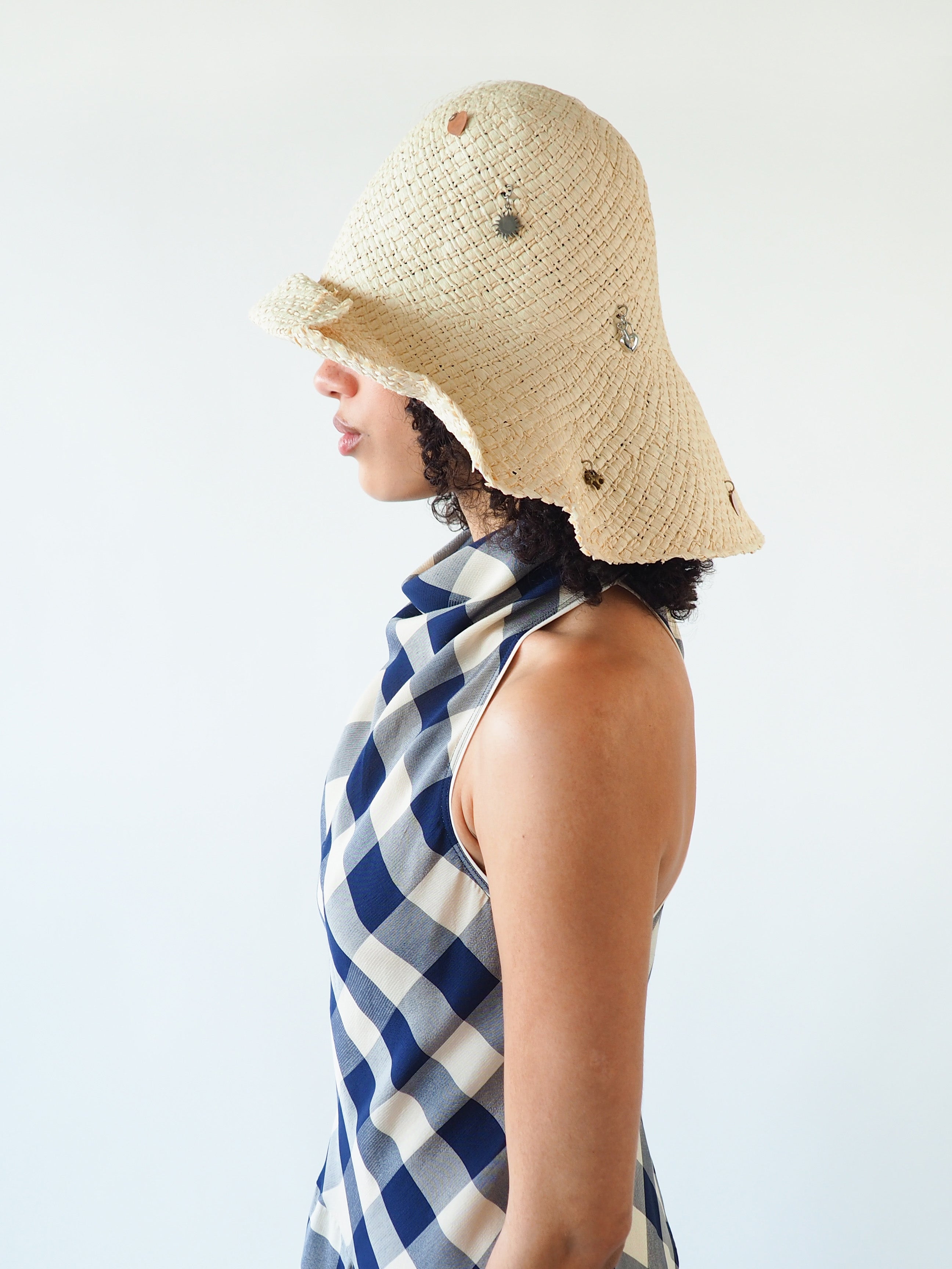 Charm Hat in Cream Toyo Straw - CLYDE