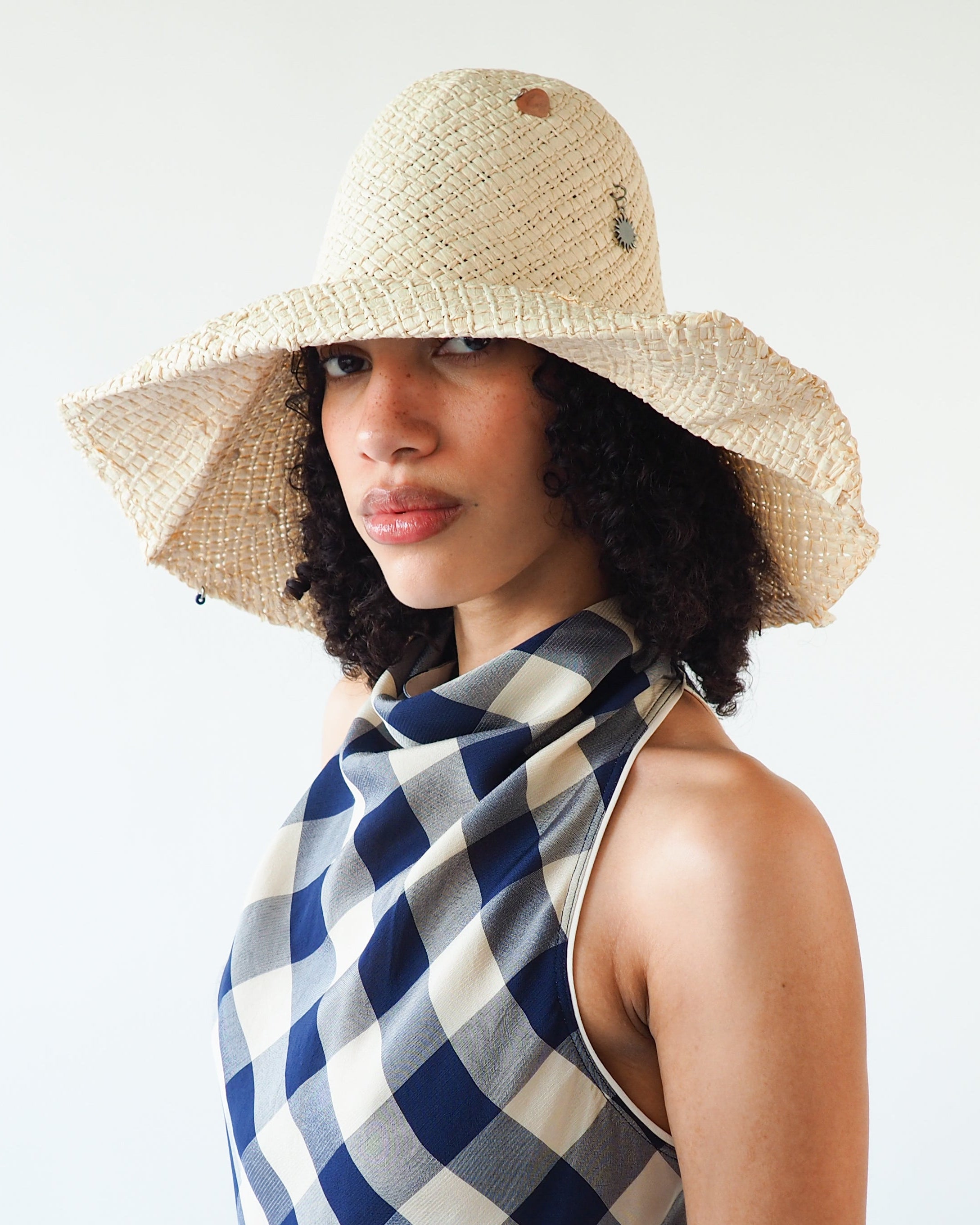 Charm Hat in Cream Toyo Straw - CLYDE