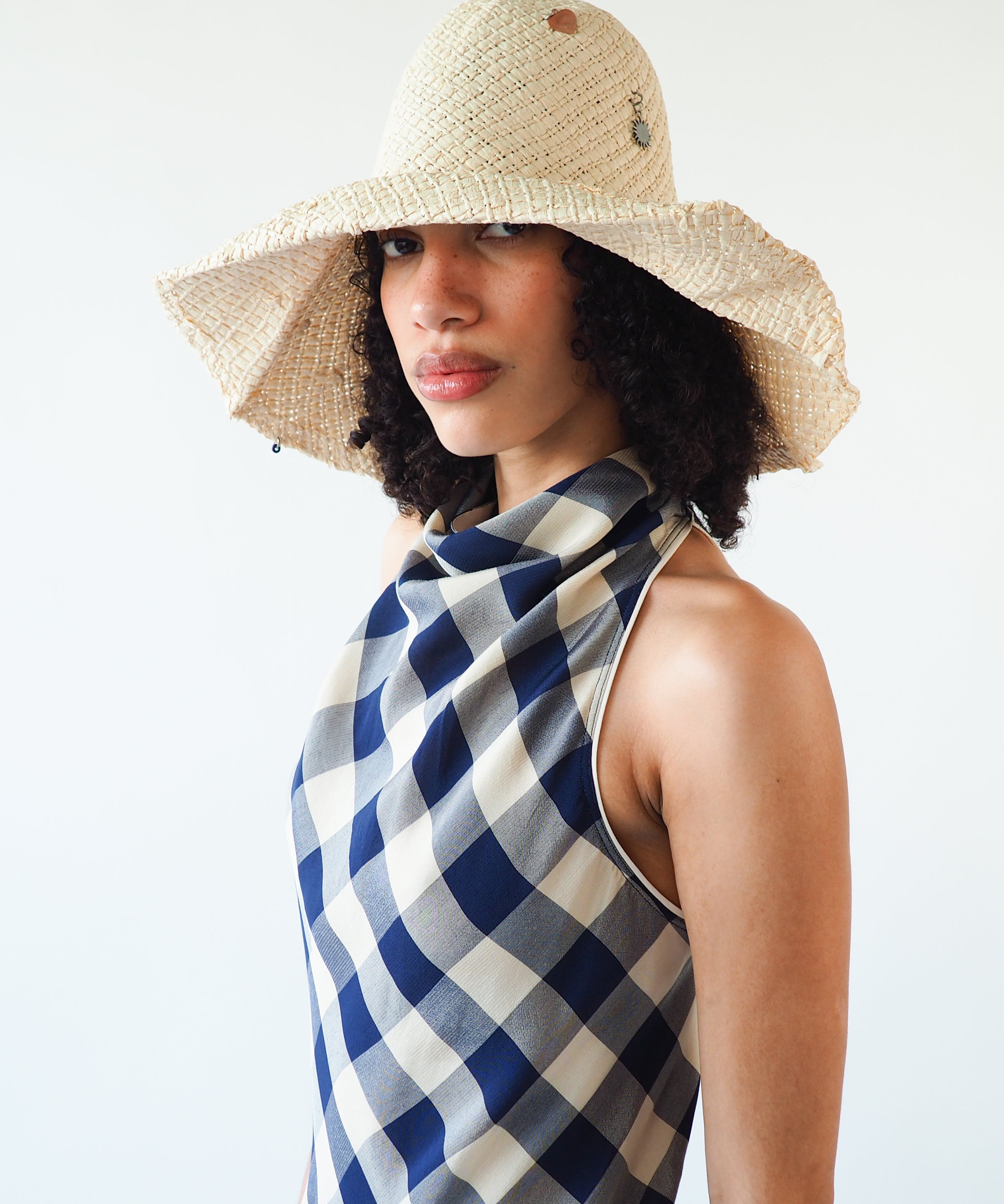Charm Hat in Cream Toyo Straw - CLYDE