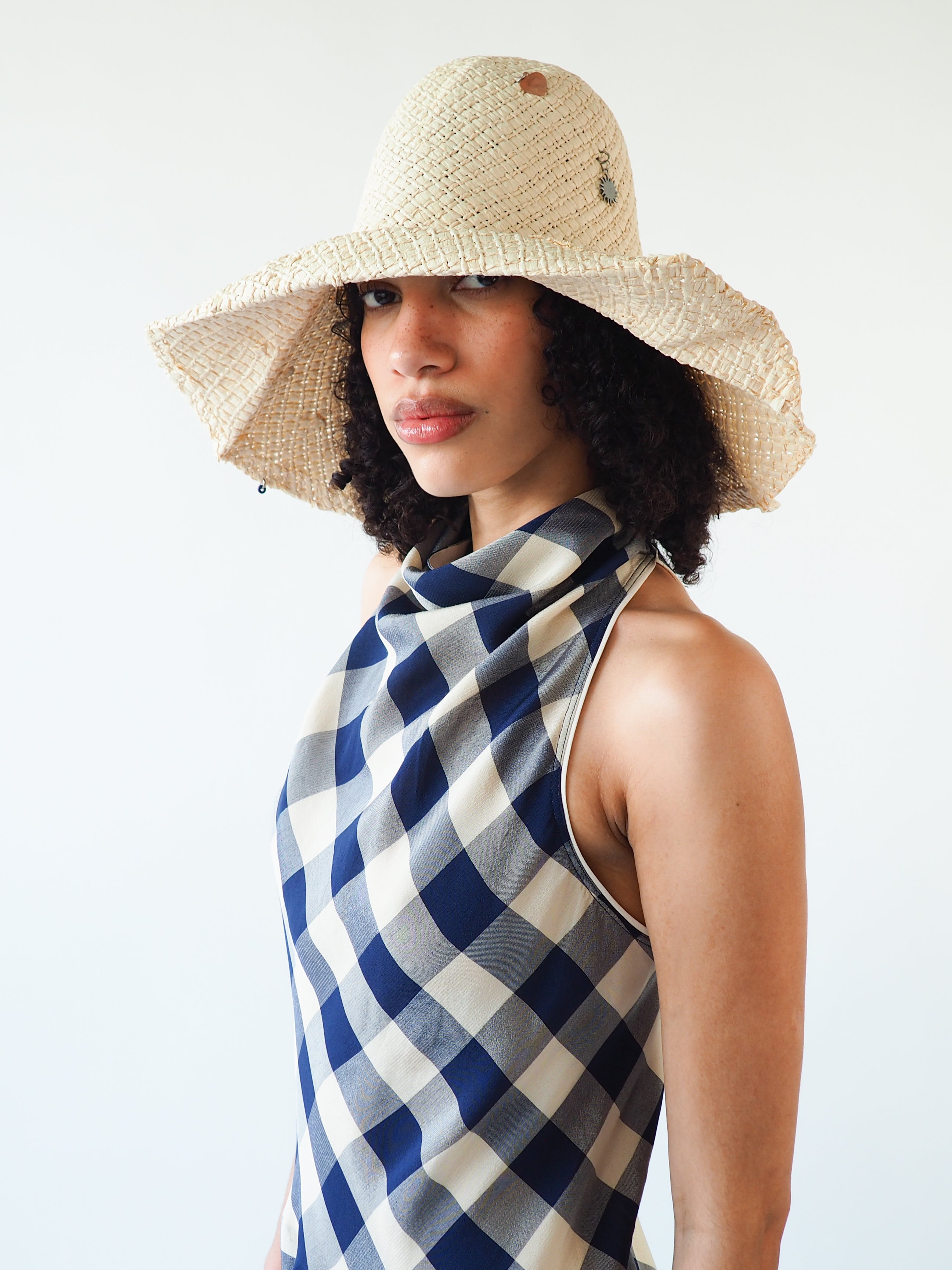 Charm Hat in Cream Toyo Straw - CLYDE