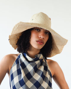 Charm Hat in Cream Toyo Straw - CLYDE