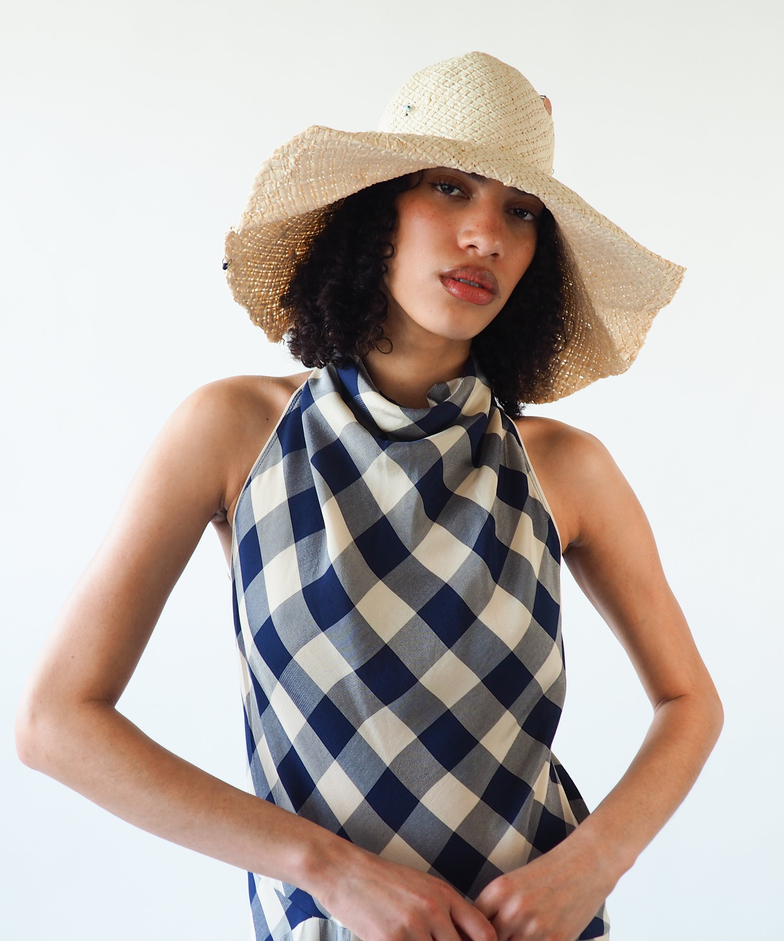 Charm Hat in Cream Toyo Straw - CLYDE