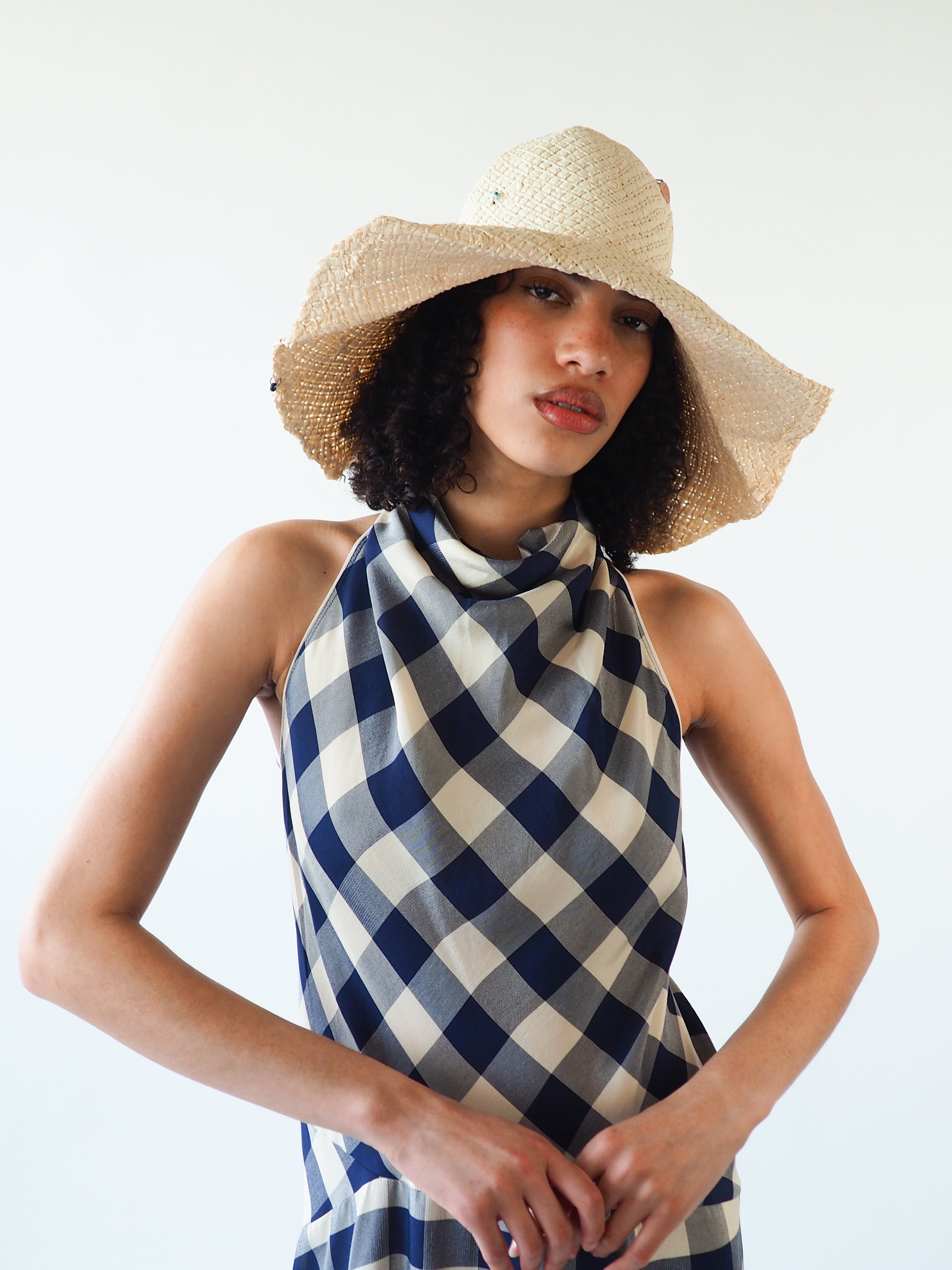 Charm Hat in Cream Toyo Straw - CLYDE