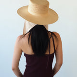Cielo Hat w. Shade in Tan Toquilla Straw - CLYDE