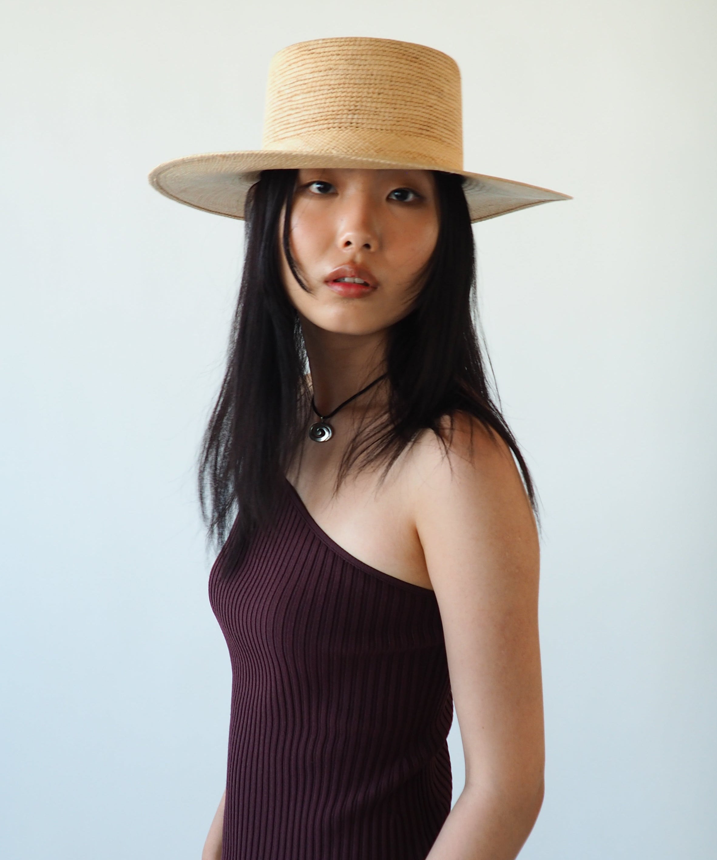 Cielo Hat in Tan Toquilla Straw - CLYDE