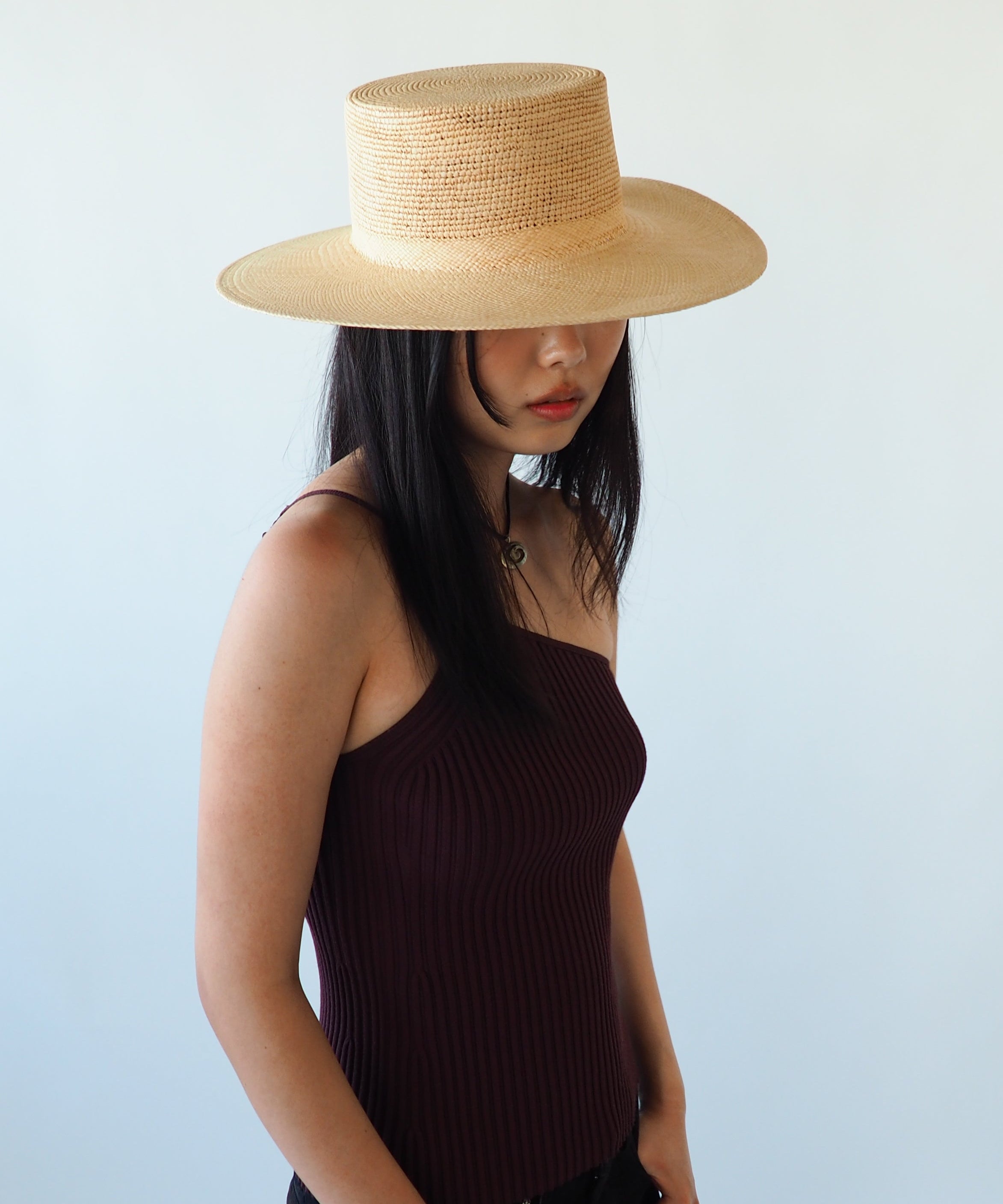 Cielo Hat in Tan Toquilla Straw - CLYDE