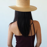 Cielo Hat in Tan Toquilla Straw - CLYDE