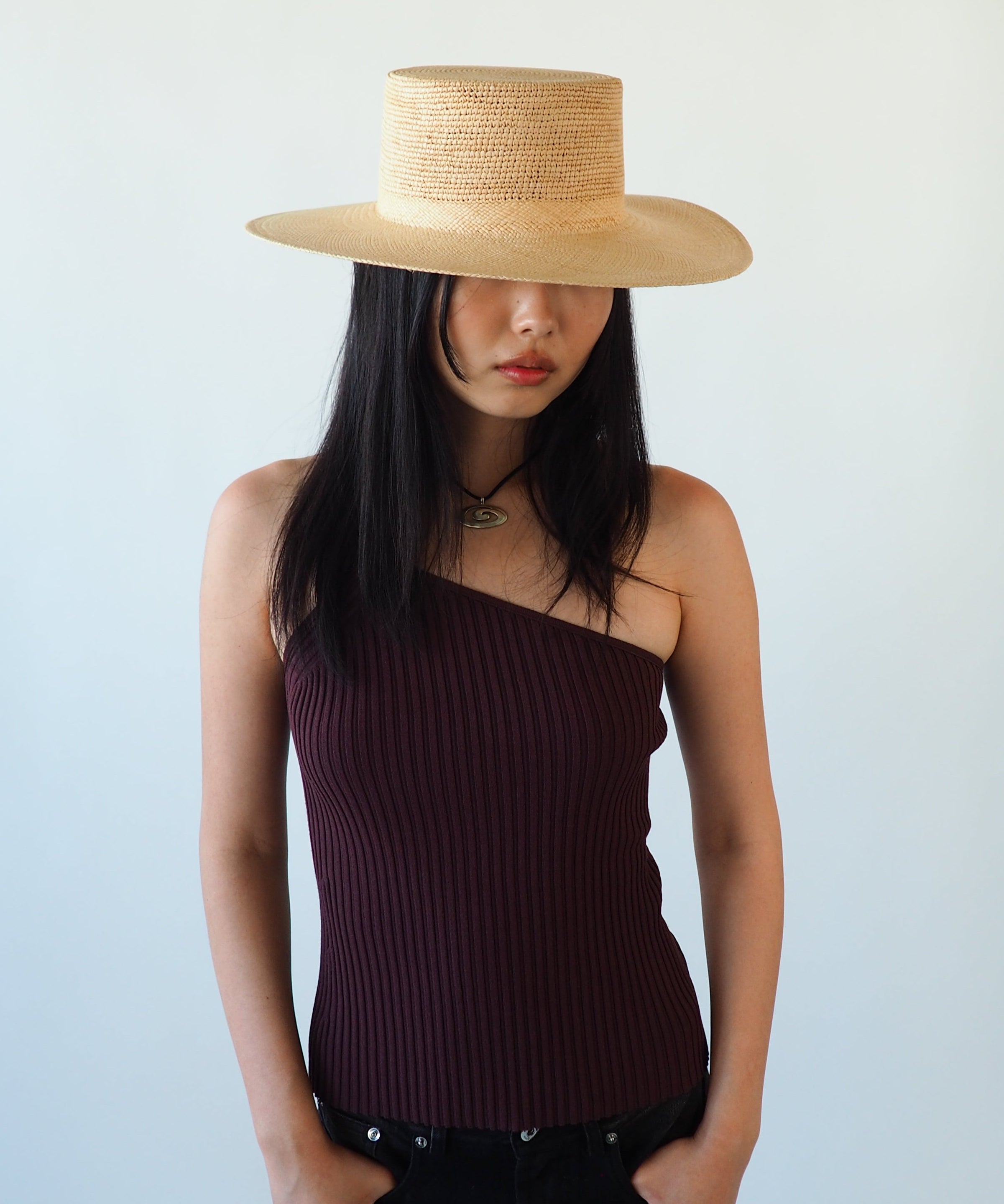 Cielo Hat in Tan Toquilla Straw - CLYDE