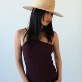 Cielo Hat in Tan Toquilla Straw - CLYDE