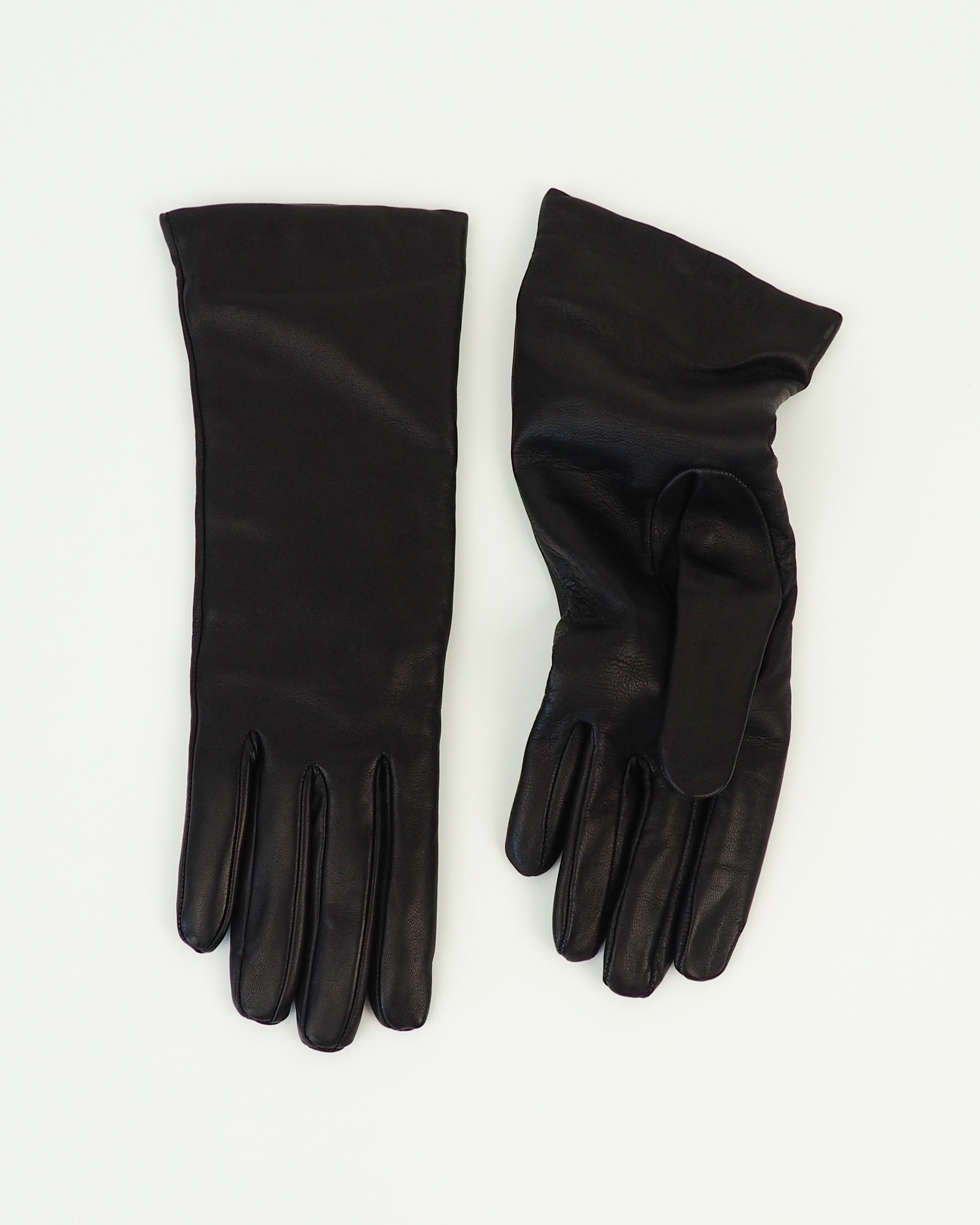 Classic Gloves in Black Nappa Lambskin - CLYDE