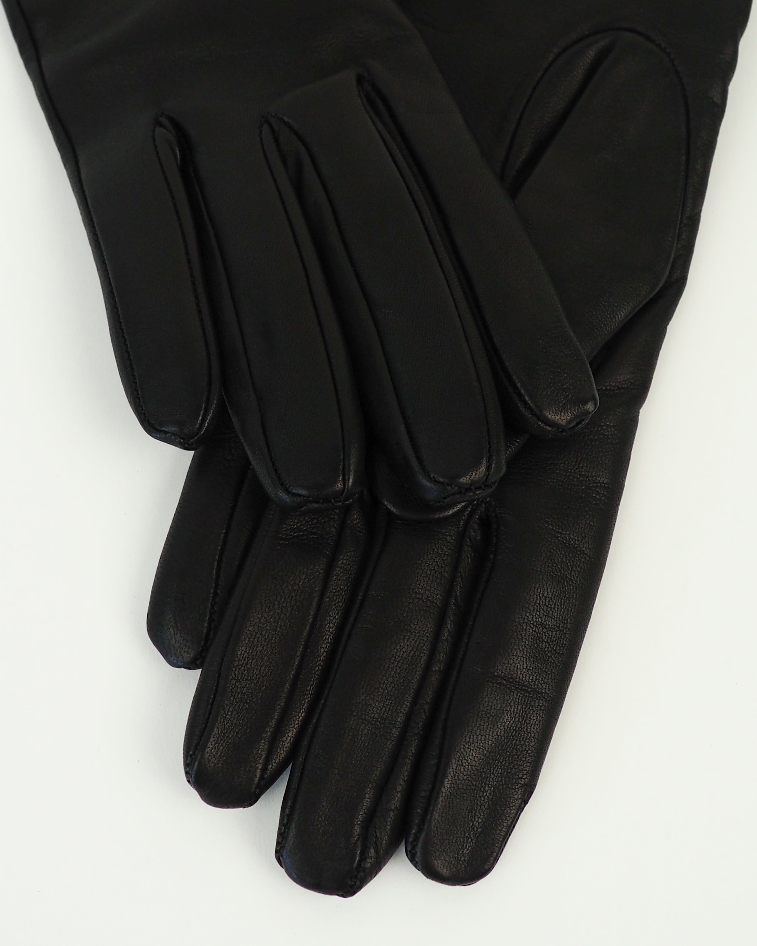 Classic Gloves in Black Nappa Lambskin - CLYDE