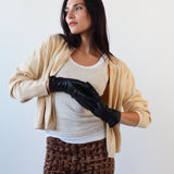Classic Gloves in Black Nappa Lambskin - CLYDE