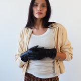 Classic Gloves in Black Nappa Lambskin - CLYDE