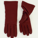 Classic Gloves in Crimson Nappa Lambskin - CLYDE