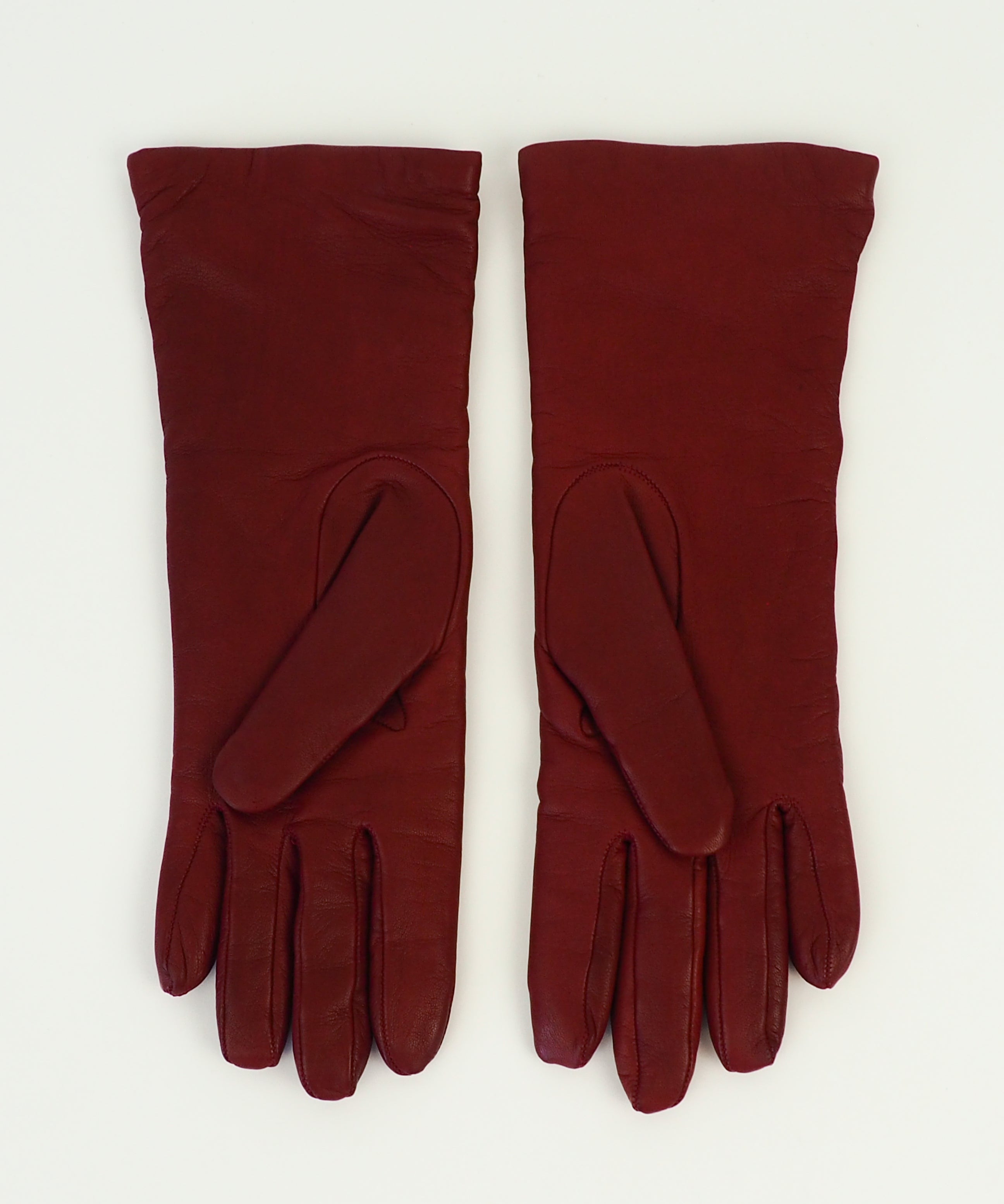 Classic Gloves in Crimson Nappa Lambskin - CLYDE