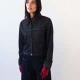 Classic Gloves in Crimson Nappa Lambskin - CLYDE