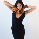 Classic Gloves in Leopard Spot Pony Effect Lambskin - CLYDE