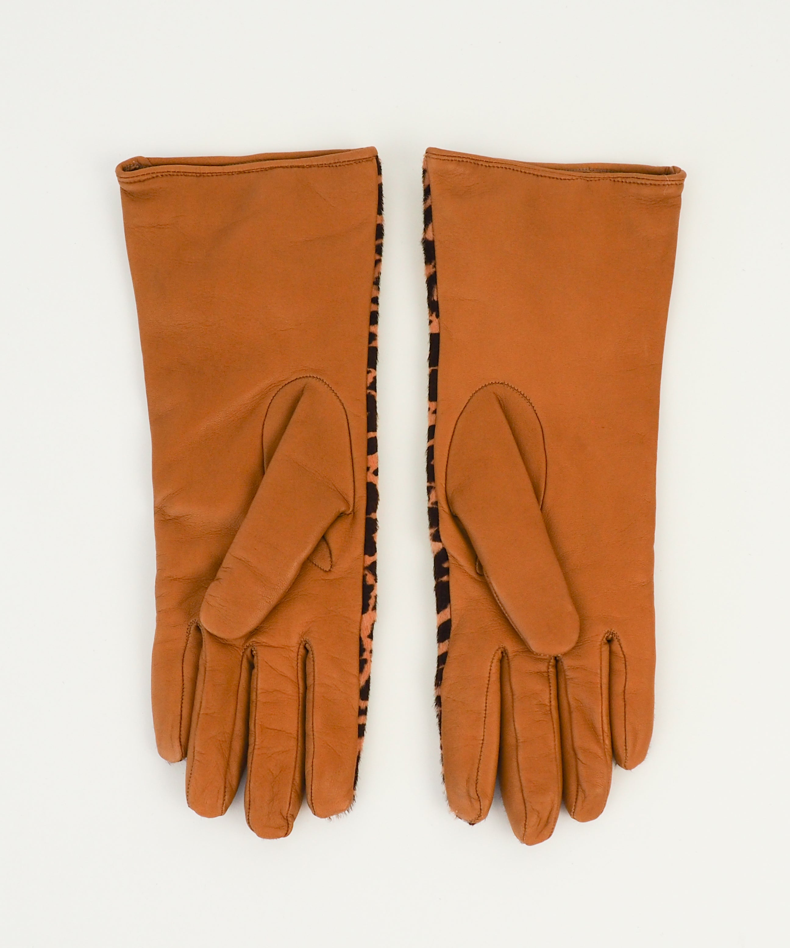 Classic Gloves in Leopard Spot Pony Effect Lambskin - CLYDE