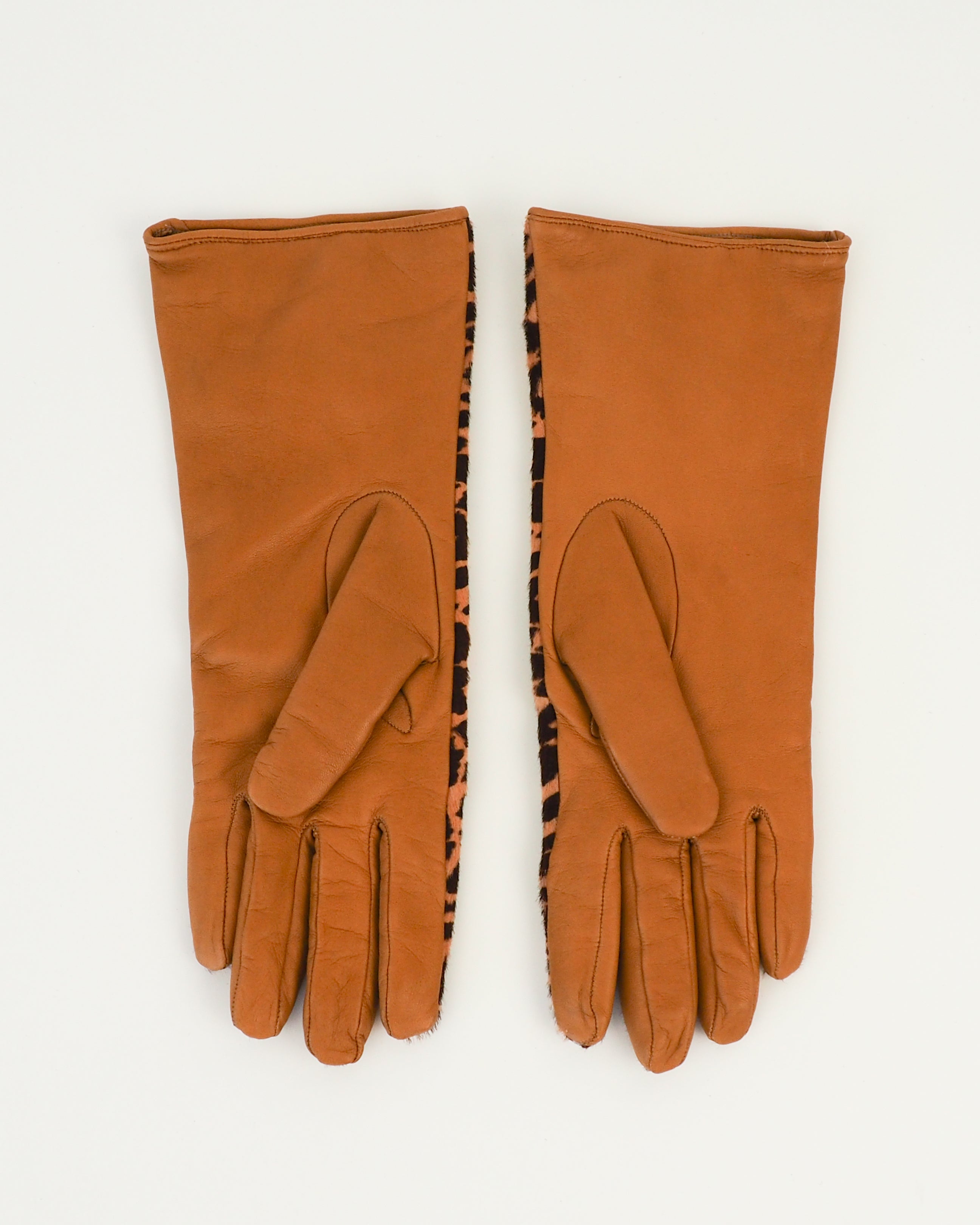 Classic Gloves in Leopard Spot Pony Effect Lambskin - CLYDE
