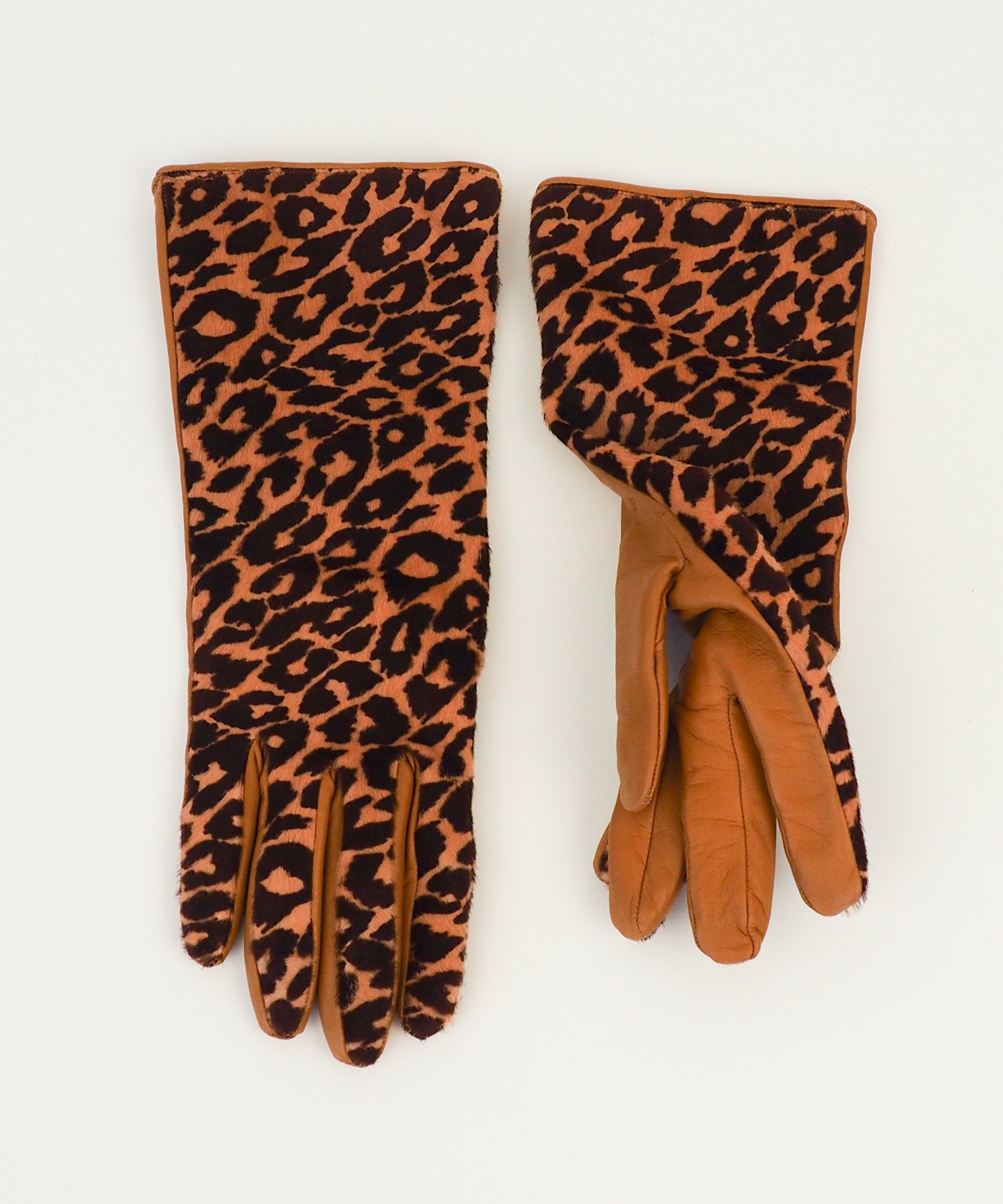 Classic Gloves in Leopard Spot Pony Effect Lambskin - CLYDE