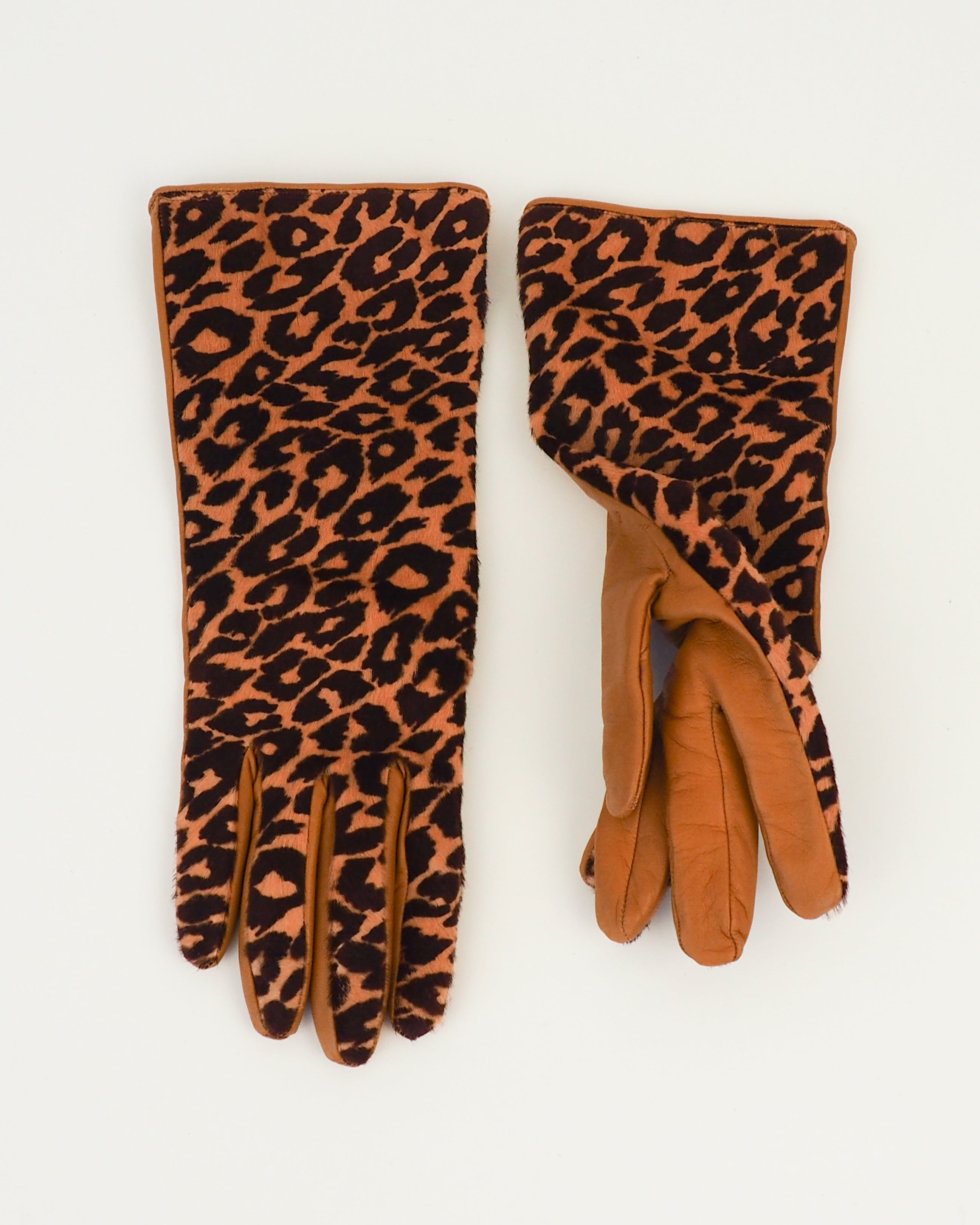 Classic Gloves in Leopard Spot Pony Effect Lambskin - CLYDE