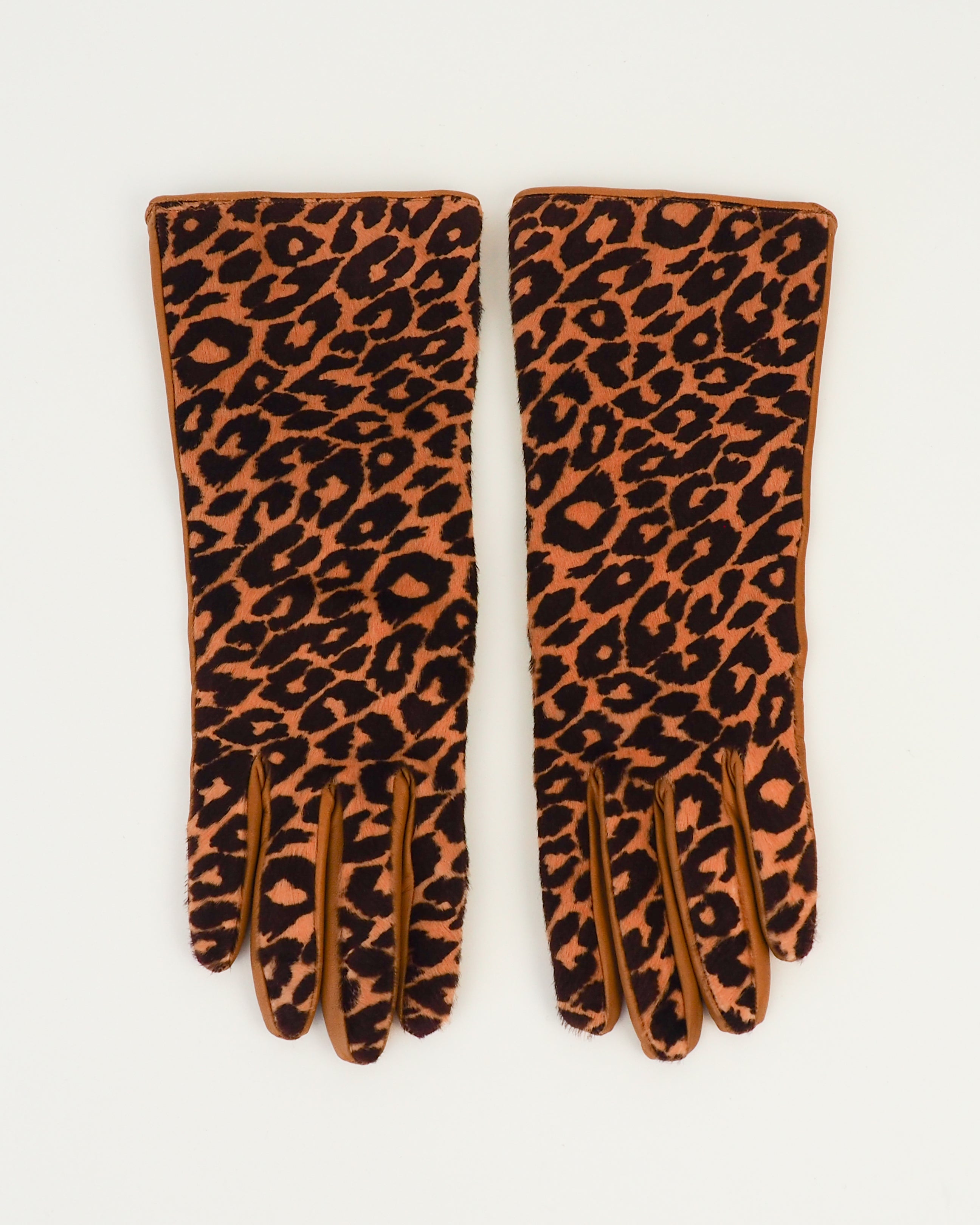 Classic Gloves in Leopard Spot Pony Effect Lambskin - CLYDE