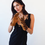 Classic Gloves in Leopard Spot Pony Effect Lambskin - CLYDE