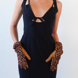 Classic Gloves in Leopard Spot Pony Effect Lambskin - CLYDE