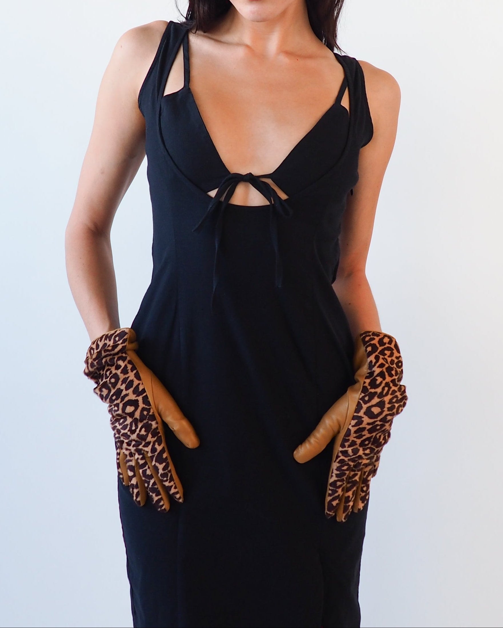 Classic Gloves in Leopard Spot Pony Effect Lambskin - CLYDE