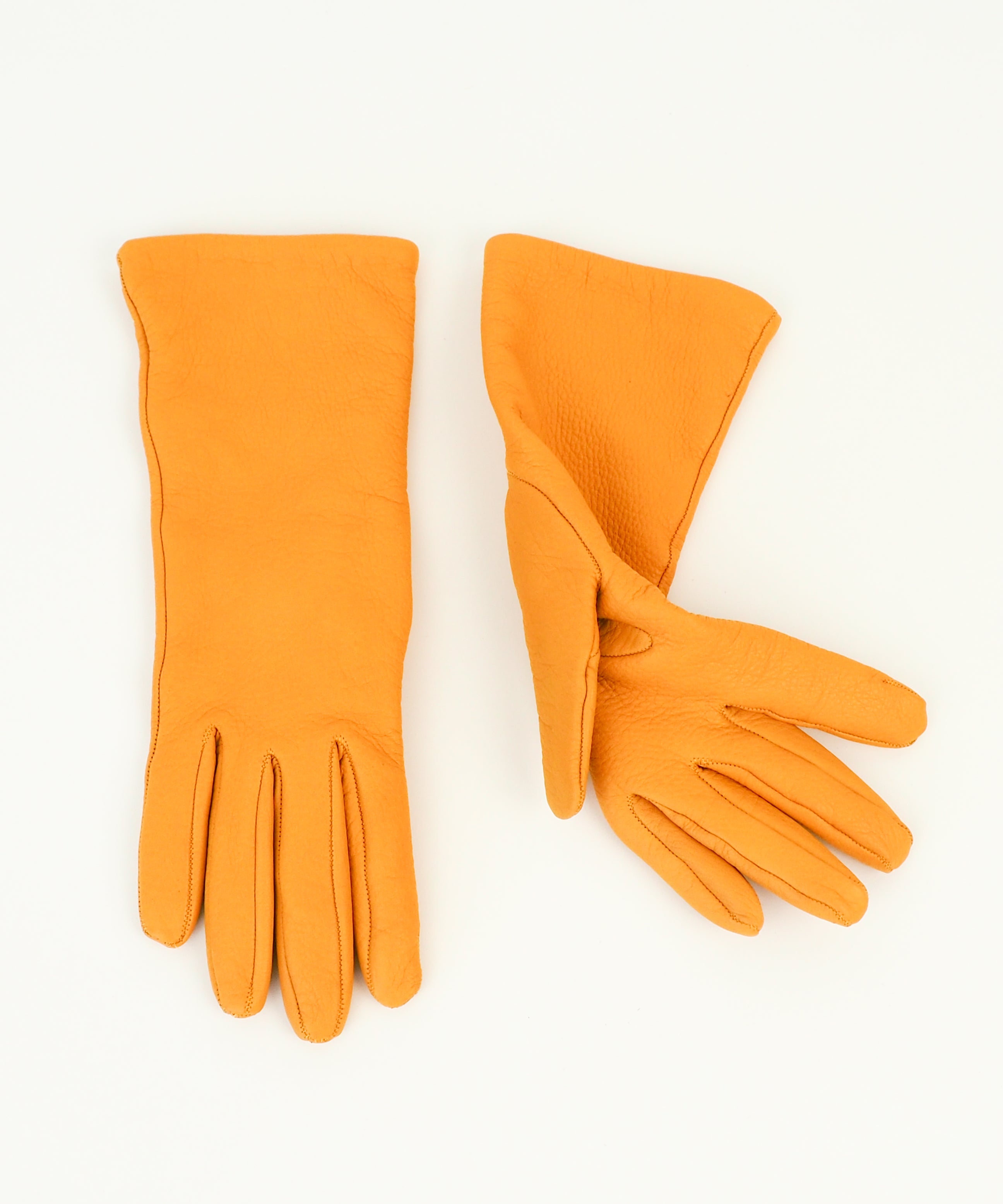 Classic Gloves in Naples Yellow Deerskin - CLYDE