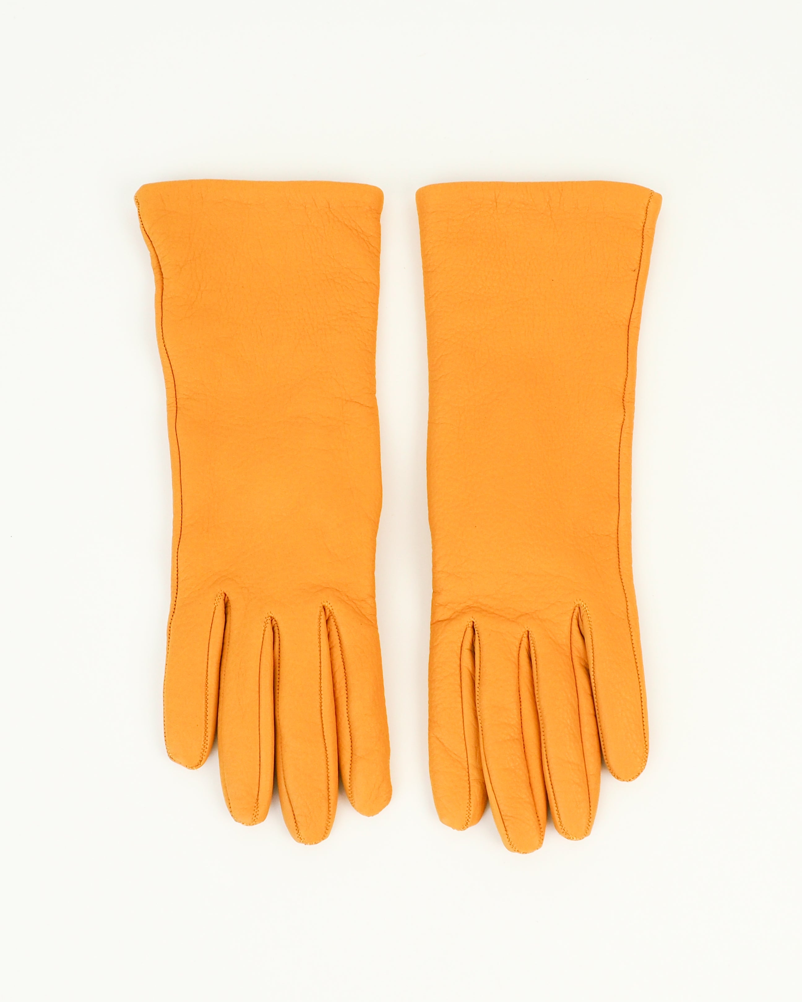 Classic Gloves in Naples Yellow Deerskin - CLYDE