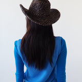 Cowboy Hat in Cheetah Spot Angora - CLYDE