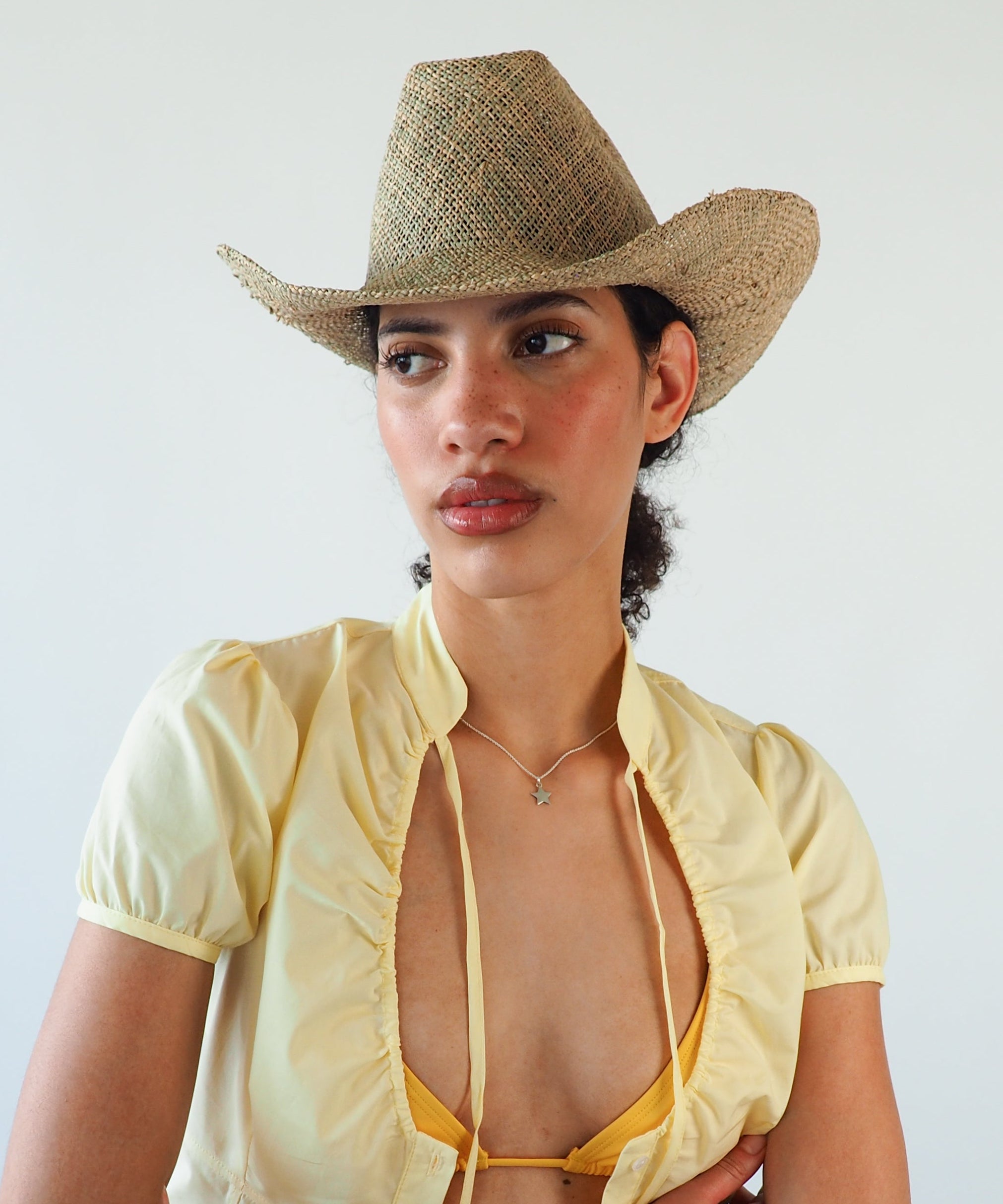 Cowboy Hat in Seagrass - CLYDE