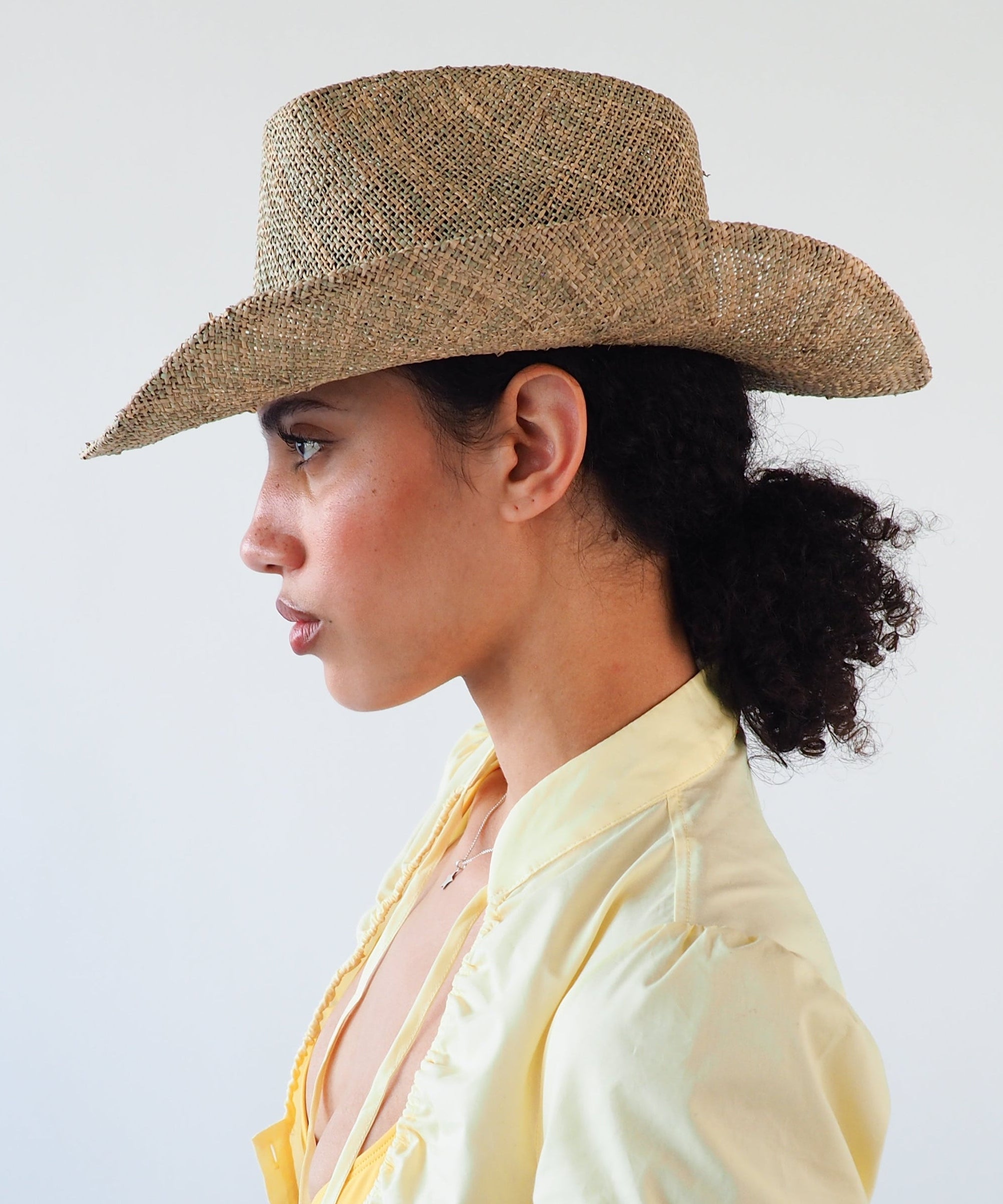 Cowboy Hat in Seagrass - CLYDE