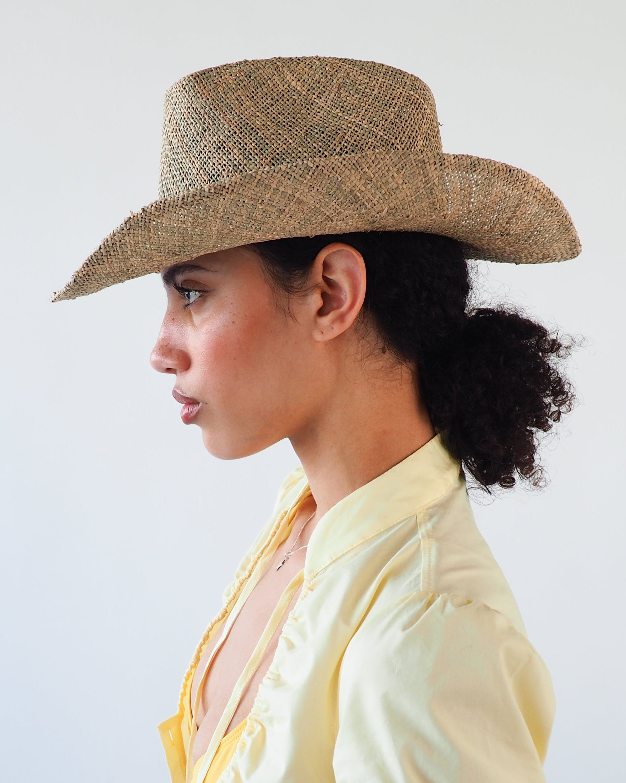 Cowboy Hat in Seagrass - CLYDE