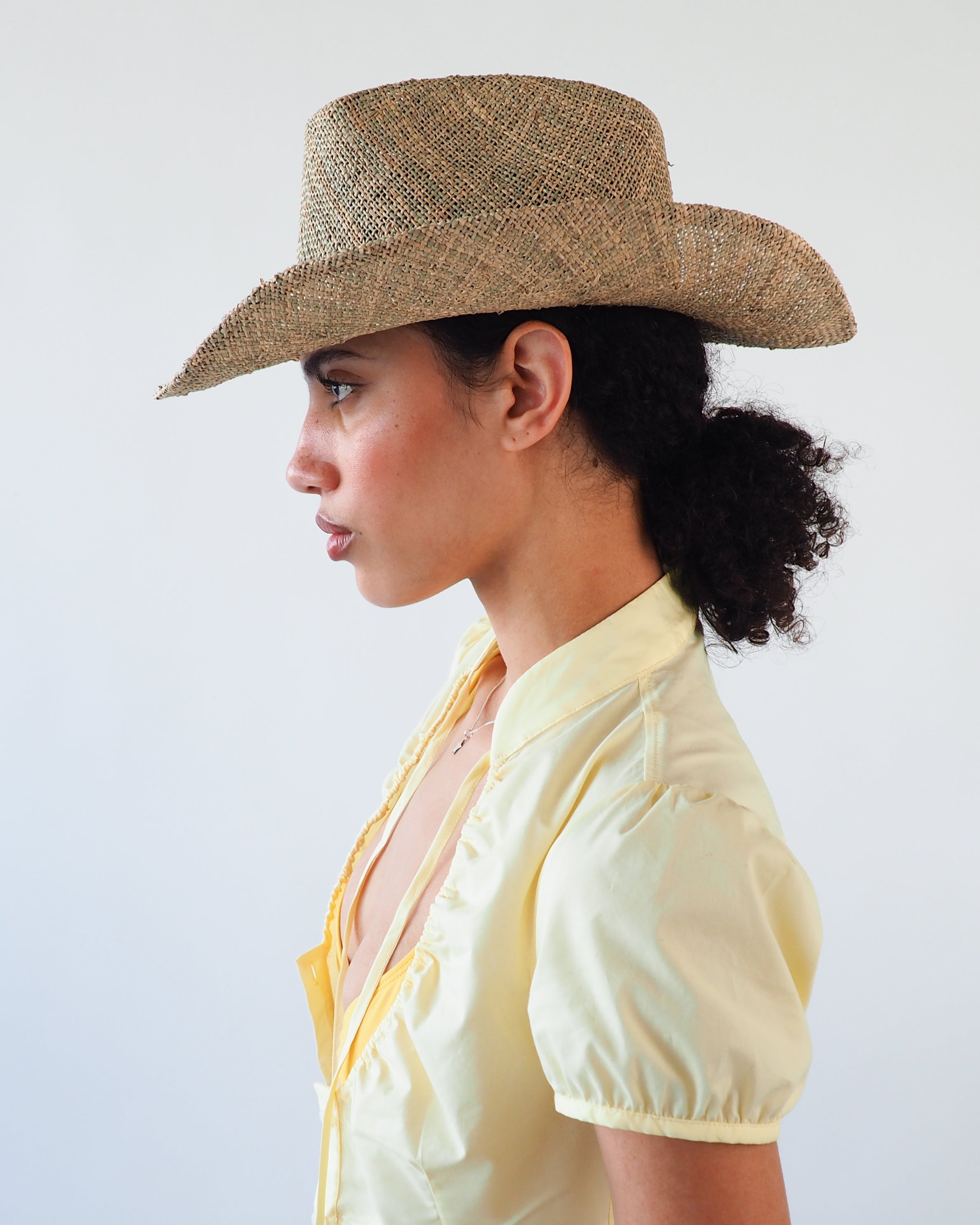 Cowboy Hat in Seagrass - CLYDE