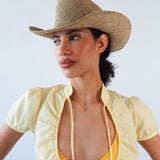 Cowboy Hat in Seagrass - CLYDE