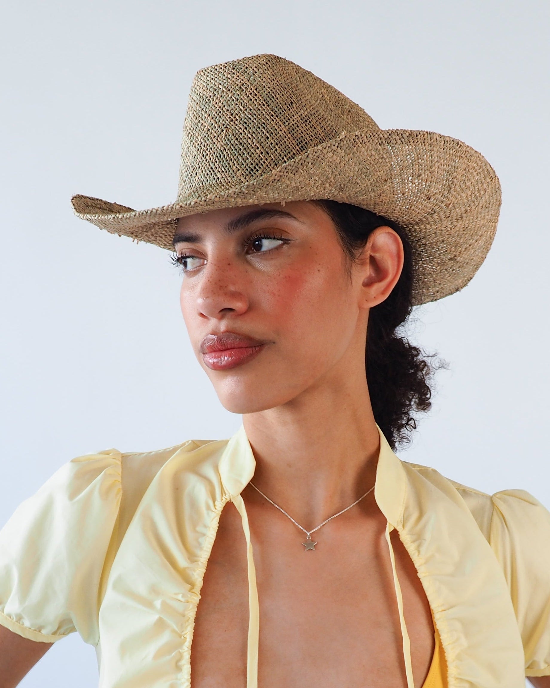 Cowboy Hat in Seagrass - CLYDE