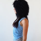 Creature Hat in Black Faux Yak - CLYDE