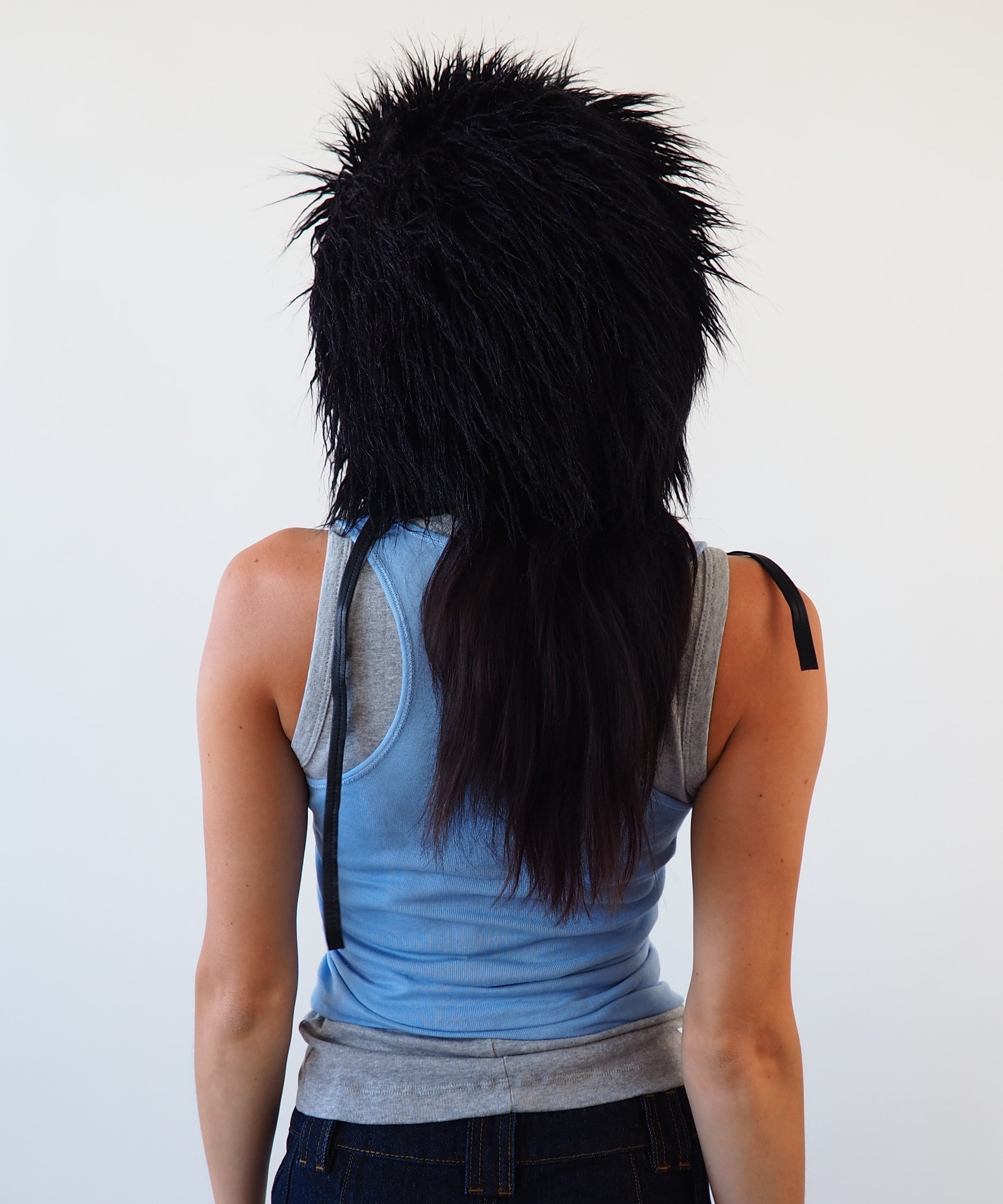 Creature Hat in Black Faux Yak - CLYDE