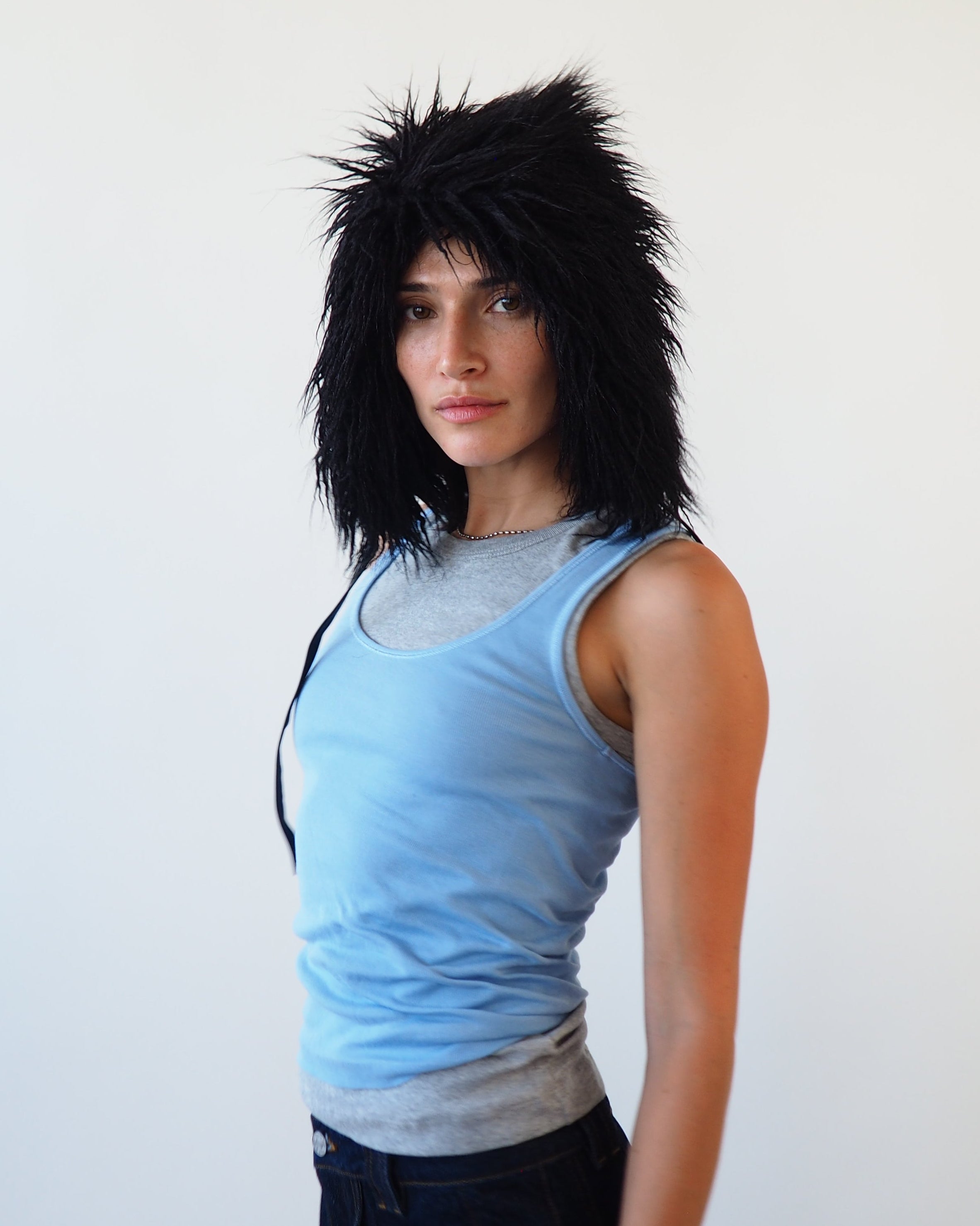 Creature Hat in Black Faux Yak - CLYDE