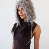 Creature Hat in Gray Faux Yak - CLYDE