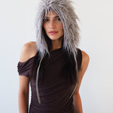 Creature Hat in Gray Faux Yak - CLYDE