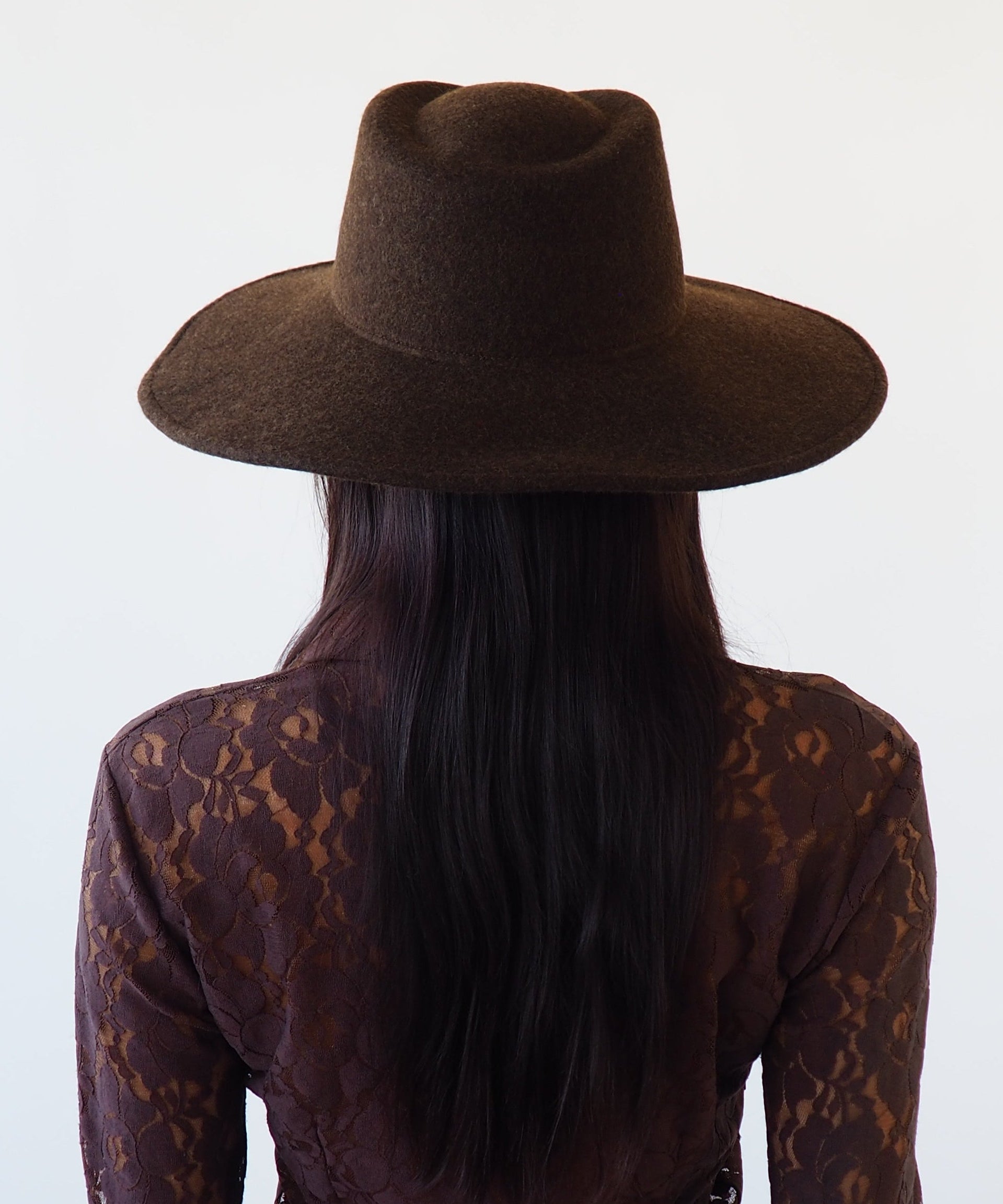 Dai Hat in Brown Melange Wool - CLYDE