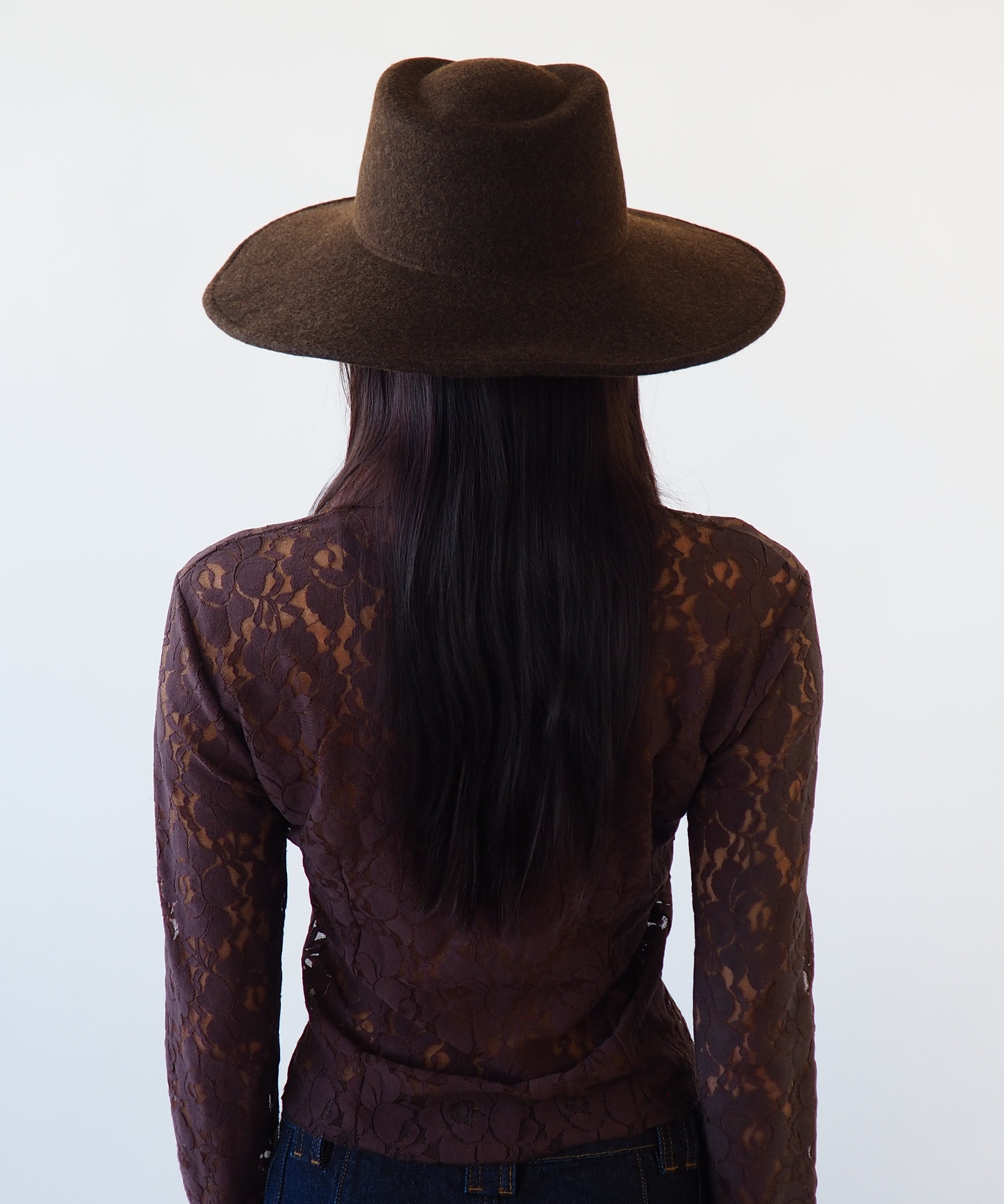 Dai Hat in Brown Melange Wool - CLYDE