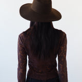 Dai Hat w. Scarves in Brown Melange - CLYDE