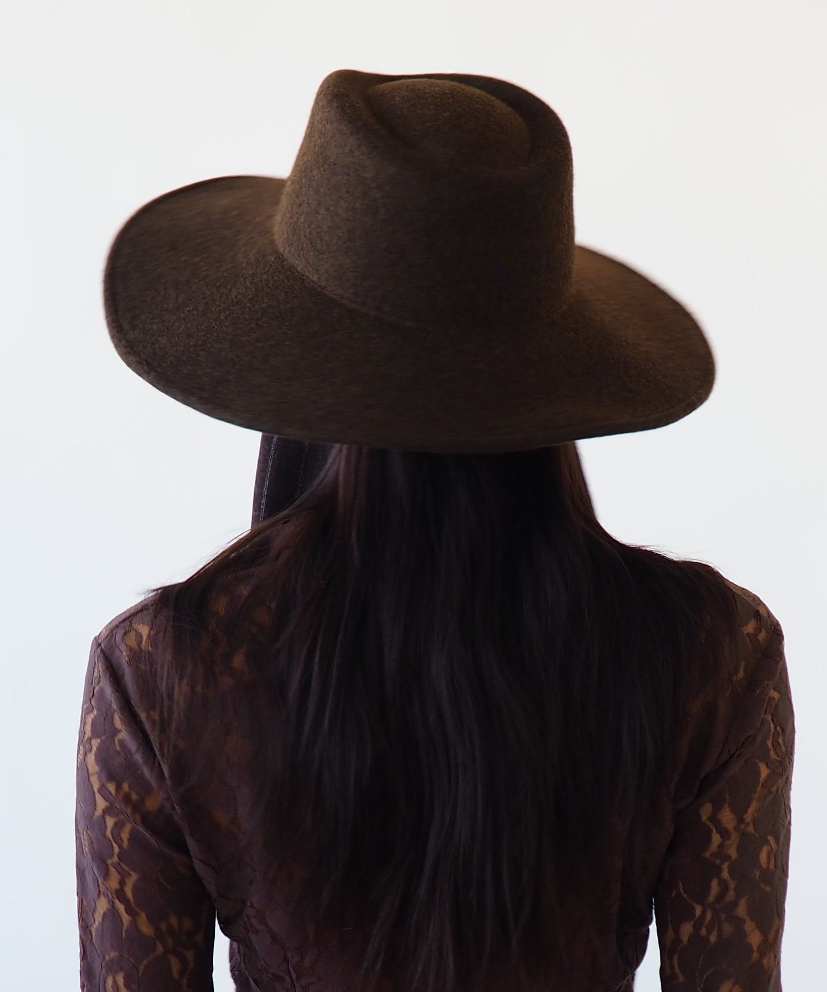 Dai Hat w. Scarves in Brown Melange - CLYDE