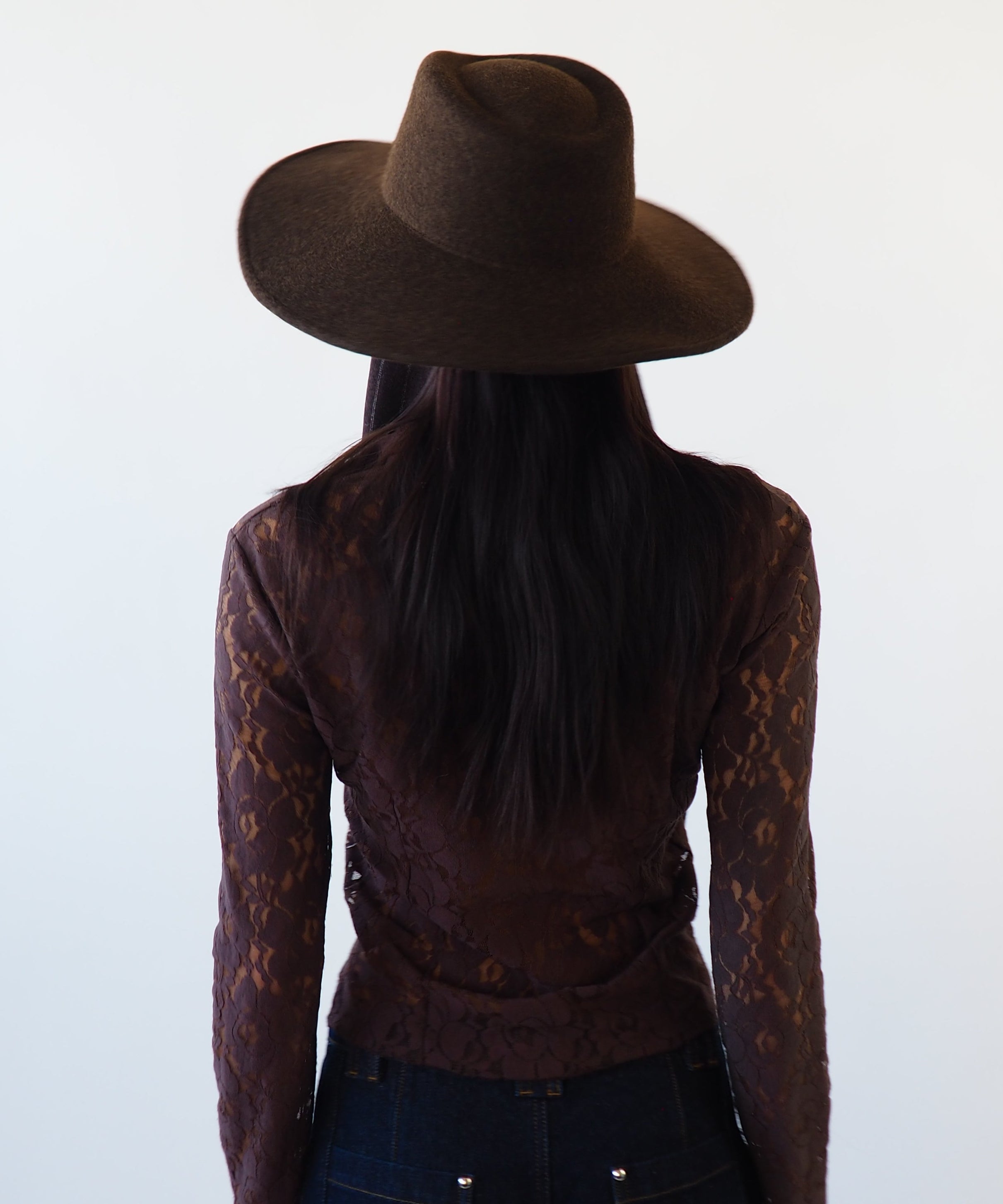 Dai Hat w. Scarves in Brown Melange - CLYDE